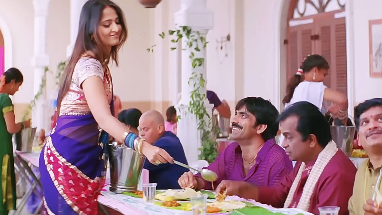 सांभर से नहला दिया: हिलेरियस कॉमेडी सीन | Ravi Teja, Anushka Shetty, Brahmanandam | Bollywood Comedy