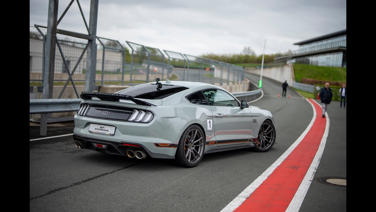 Steeda Q767 Mach 1 Mustang Testing at Bilster Berg Circuit in Germany - May 2023 - Wolfgang Weber