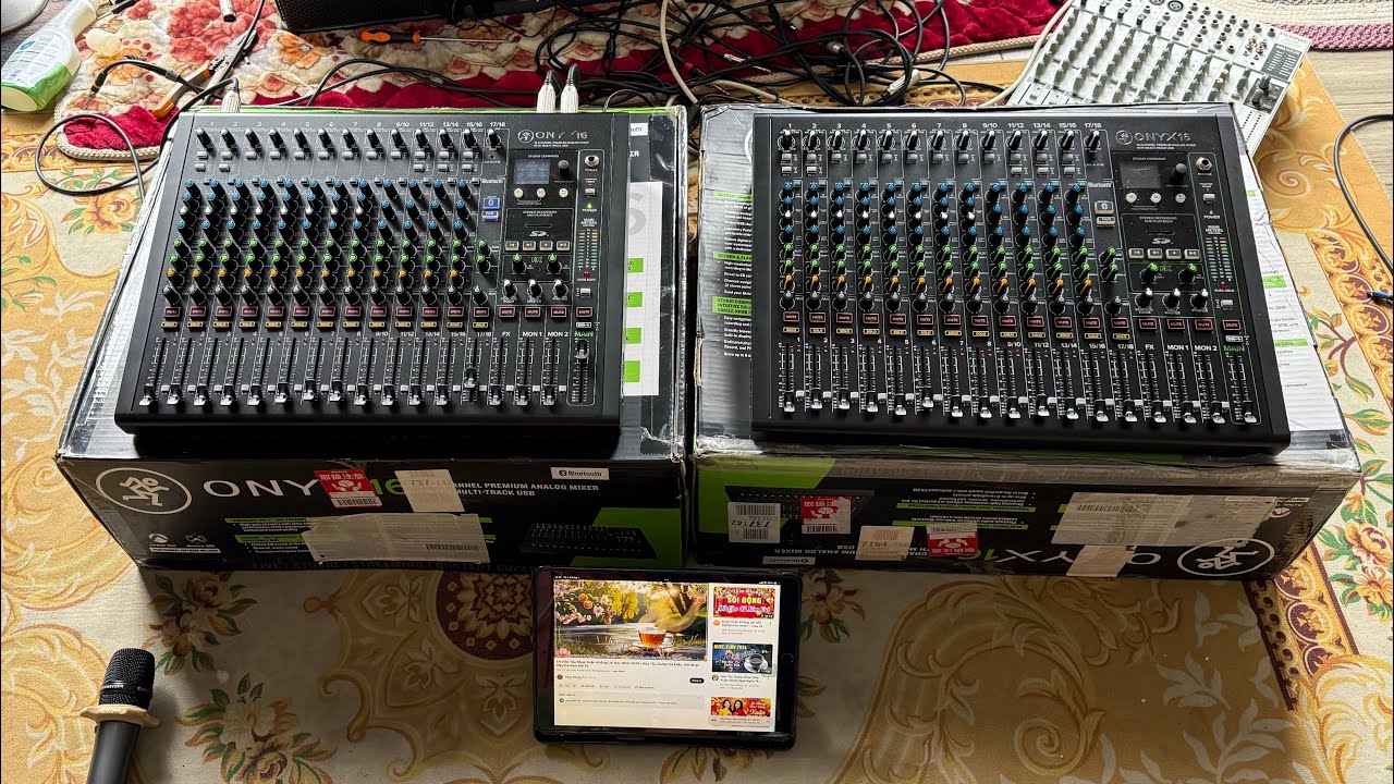 Mixer bãi Mỹ mackie 0nyx 16 có Bluetooth đẹp nguyên thùng