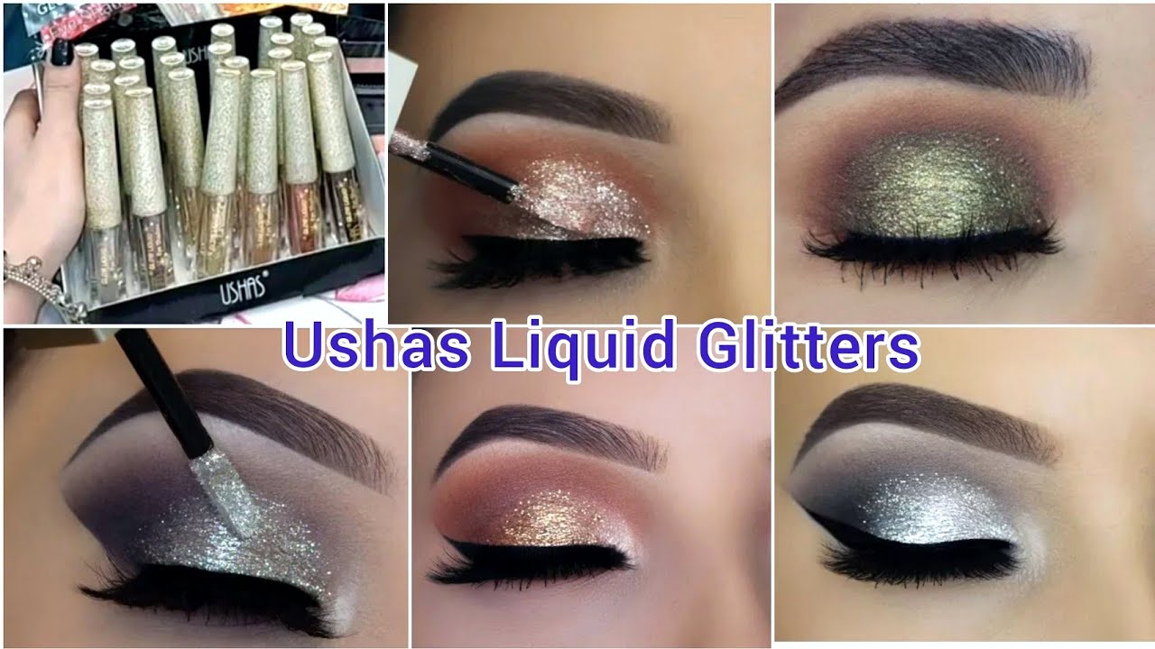 Liquid Glitter Eyeshadow In Pakistan | Eyeshadow Shiner | USHAS Glitter & Glow Liquid Eye Shadow Set