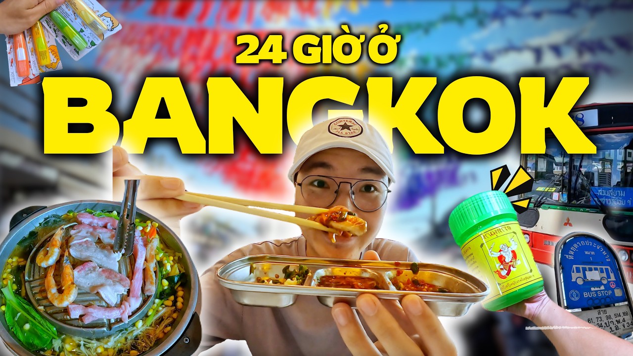 🇹🇭 Gợi Ý Lịch Trình 1 Ngày Ở Bangkok - Ăn Mookata, Đi Chợ Chatuchak & Jodd Fairs | Du Lịch Thái Lan