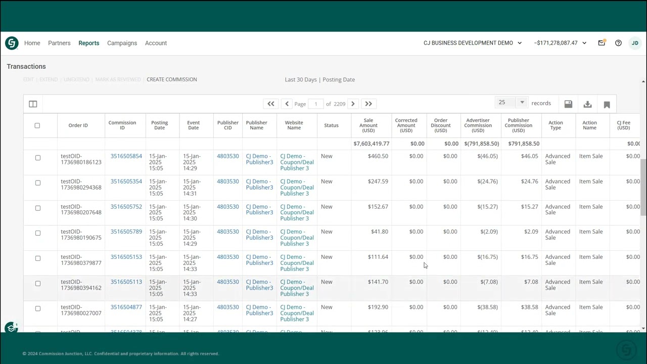 Getting Started as a CJ Advertiser: Reports Overview
