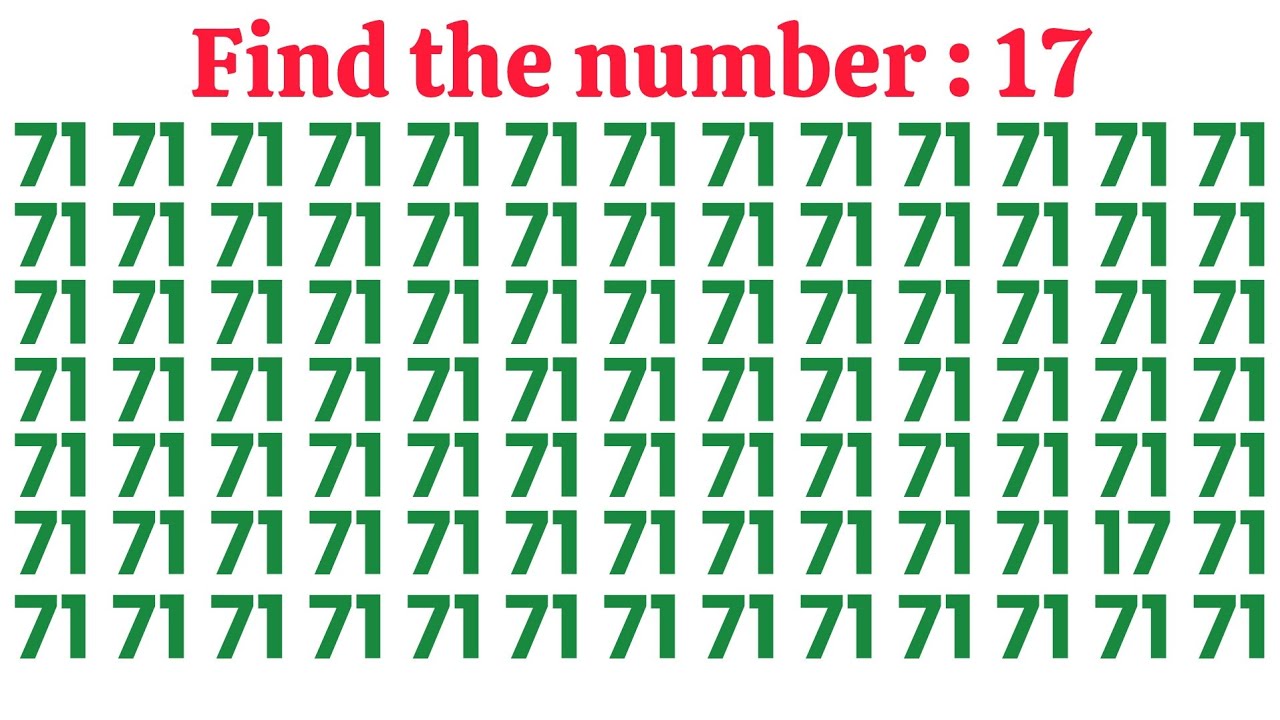 Find the Number 