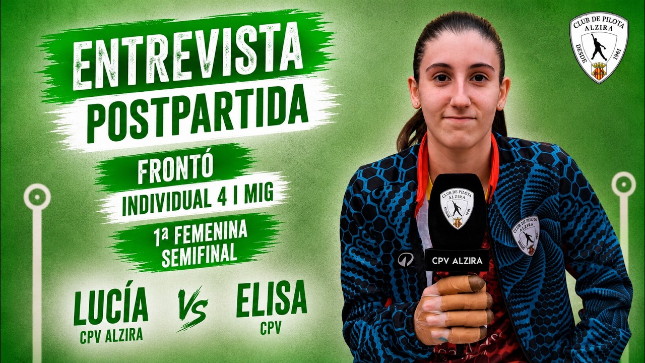 🎤 ENTREVISTA POSTPARTIDA |🟢FRONTÓ INDIVIDUAL 4 I MIG — 1ª FEMENINA — SEMIFINAL — 15/2/2026