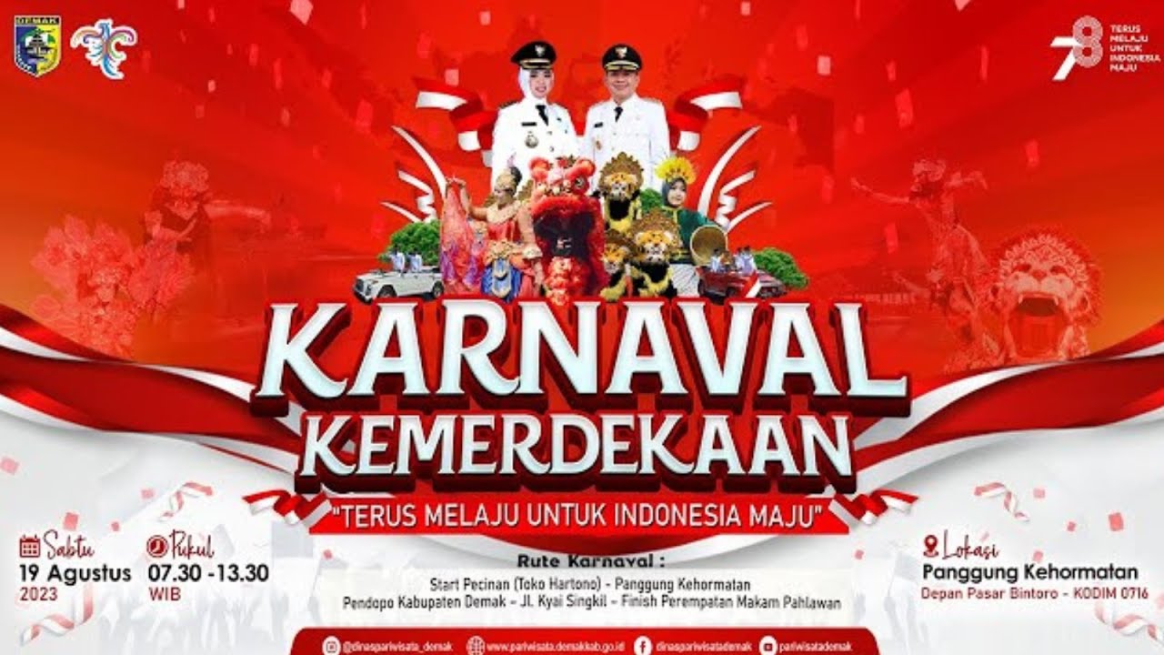 Sepenggal Cerita Kemeriahan Karnaval Memperingati HUT Ke-78 RI di Kabupaten Demak