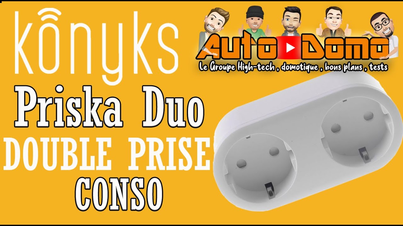 Konyks Priska Duo - la double prise connectée conso