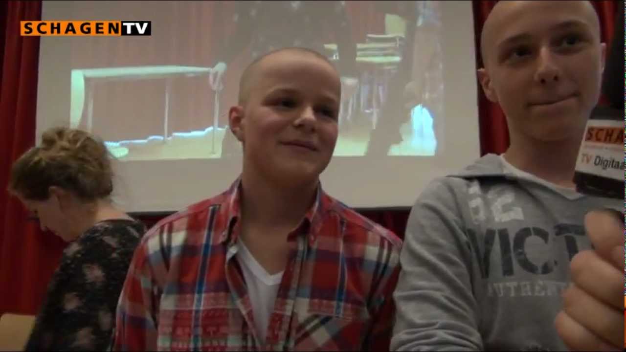 Dance4life leerlingen Regius kaal voor goede doel