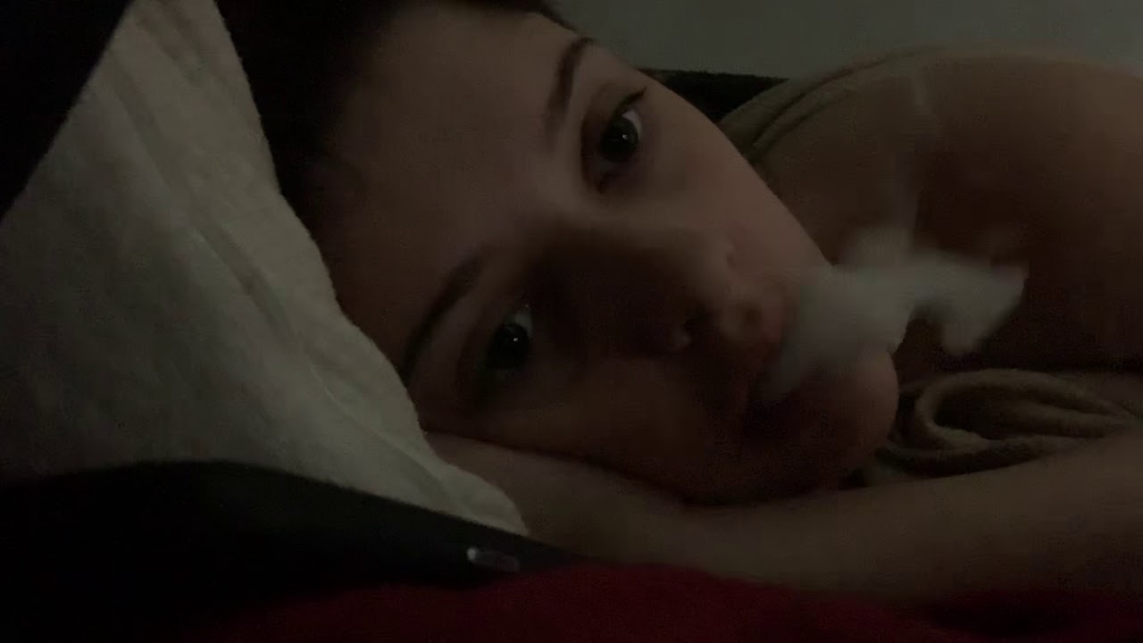 Watching new girl and vaping in bed.