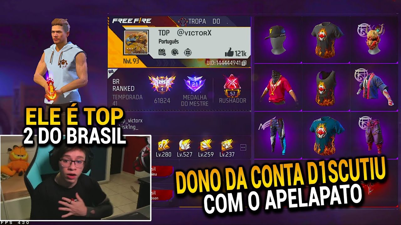 APELAPATO AVALIOU A CONTA DO TOP 2 DO BRASIL E ELE D1SCUTIU COM O APELA POR CONTA DA NOTA!!