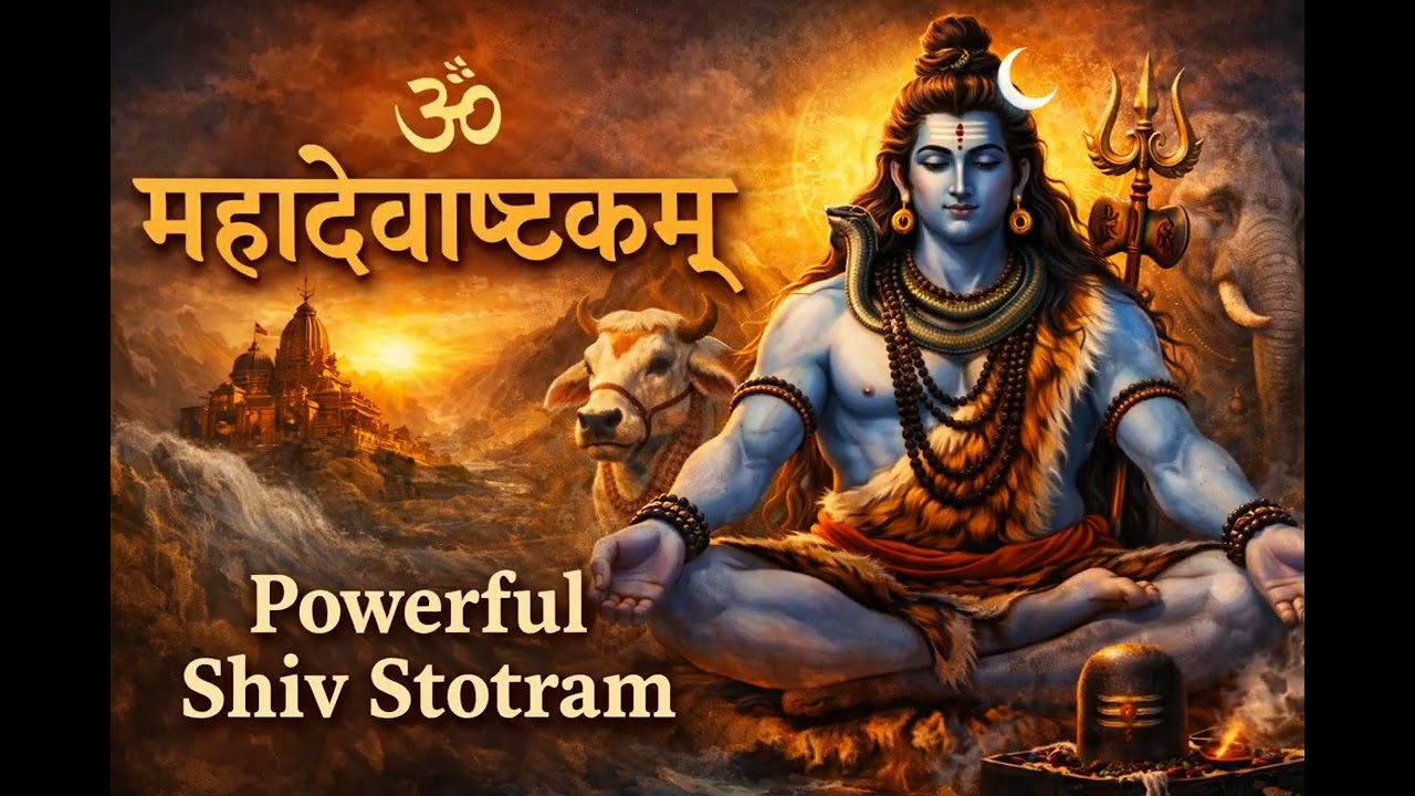 महादेवाष्टकम् | Mahadev Ashtakam | Powerful Shiv Stotram | Lord Shiva Bhakti #bhaktibhajan 