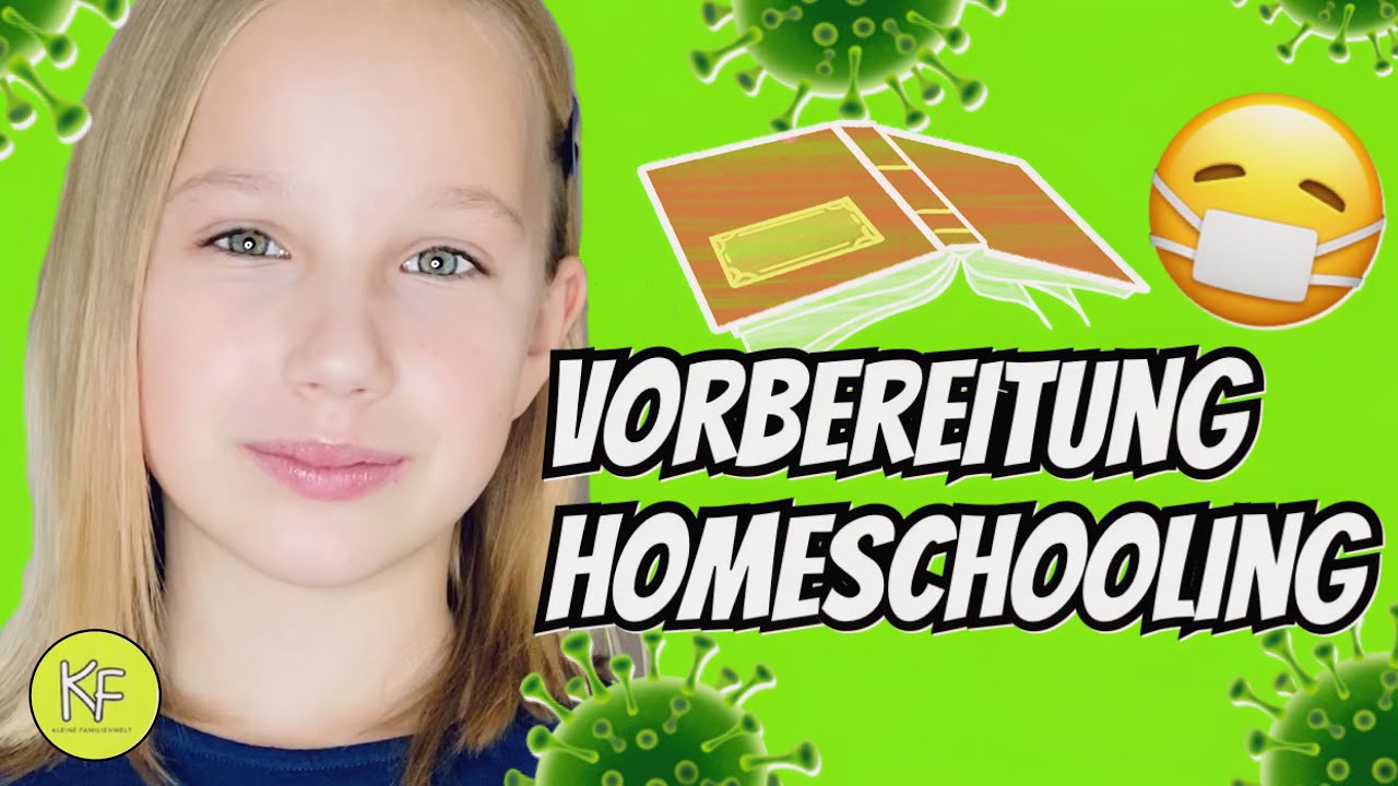 SCHULSACHEN & SCHREIBTISCH FÜR HOMESCHOOLING VORBEREITEN | CORONA LOCKDOWN 🦠📚 KLEINE FAMILIENWELT