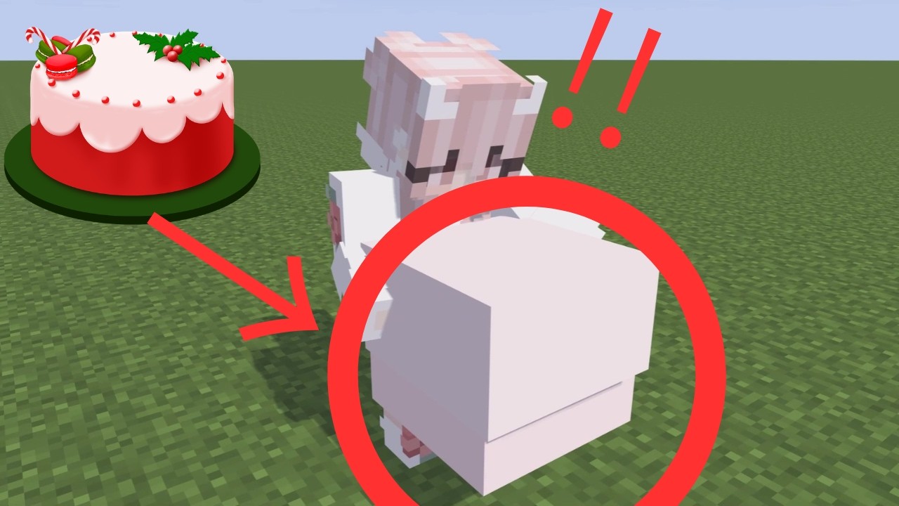 eating cake (mincraft animation)