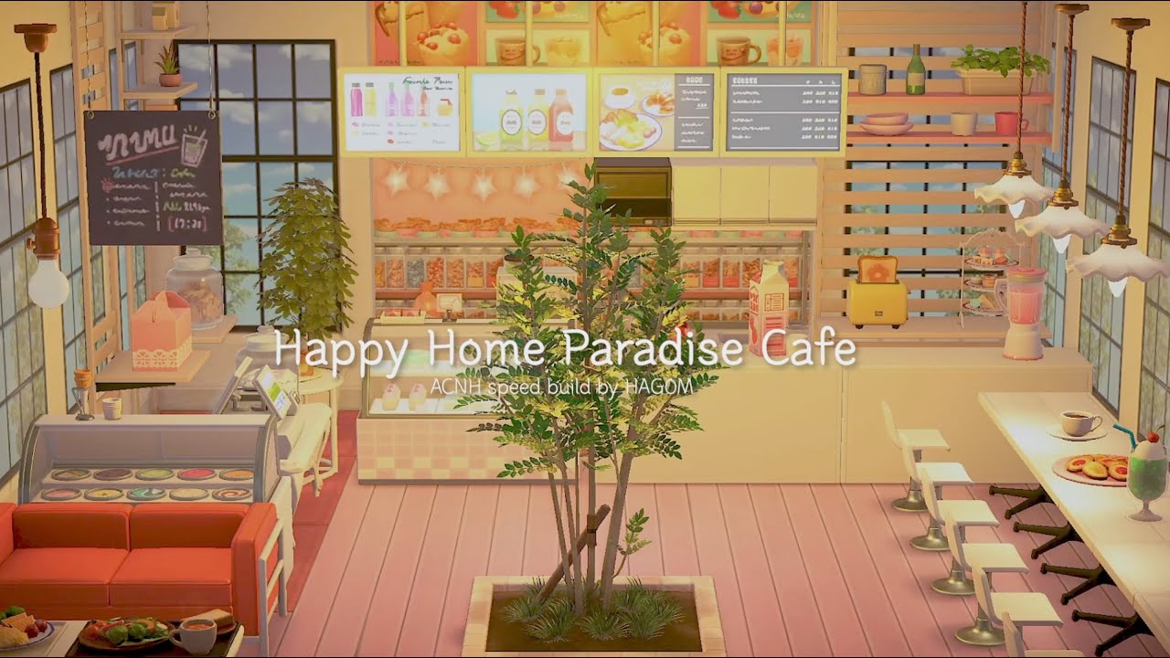 (ENG SUB) 카페 꾸미기 모동숲 해피홈파라다이스 | ACNH HAPPYHOME PARADISE CAFE SPEED BUILD | あつ森