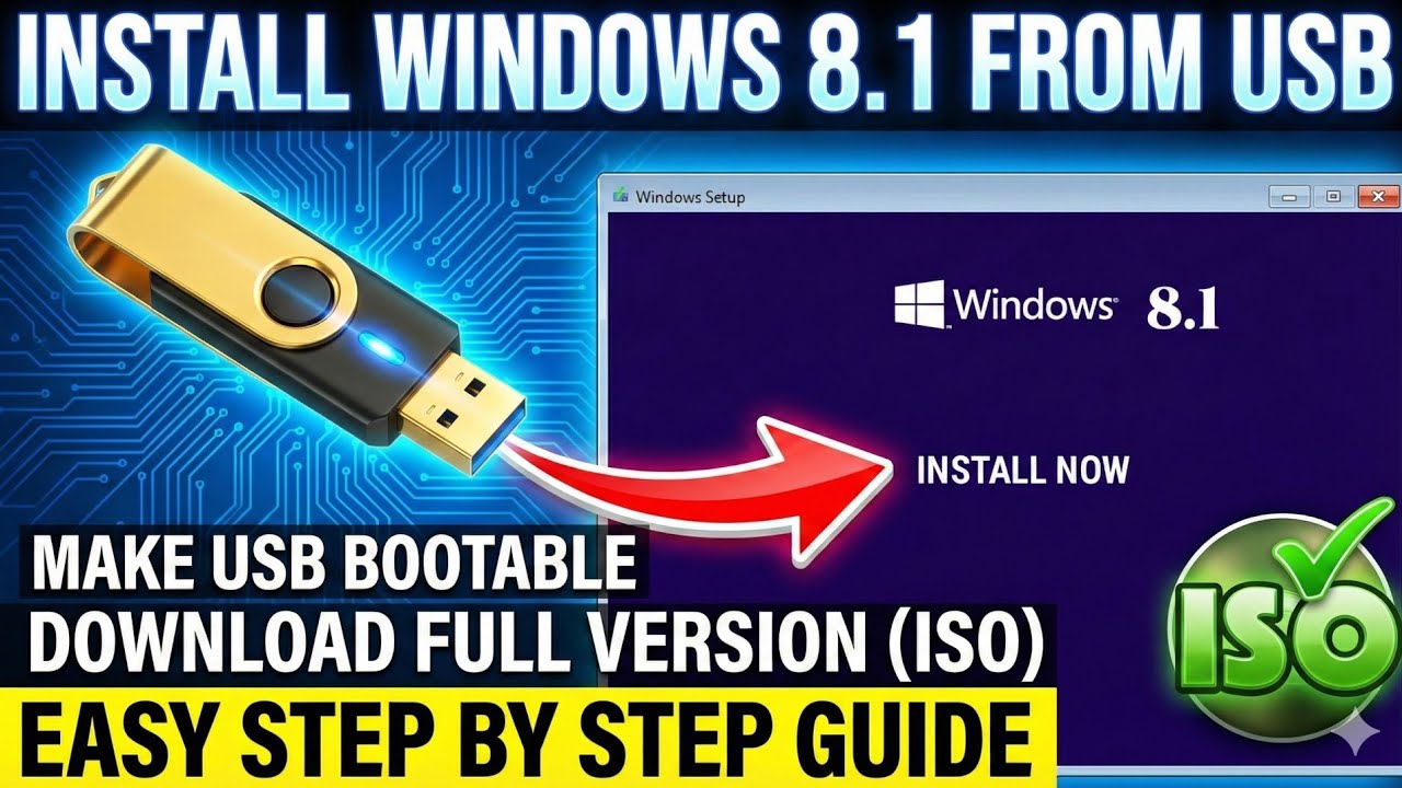 How to Install Windows 8.1 from USB (Easy Step-by-Step Guide).