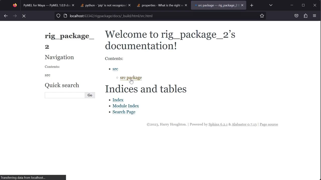 Creating Documentation from Python Docstrings with Sphinx