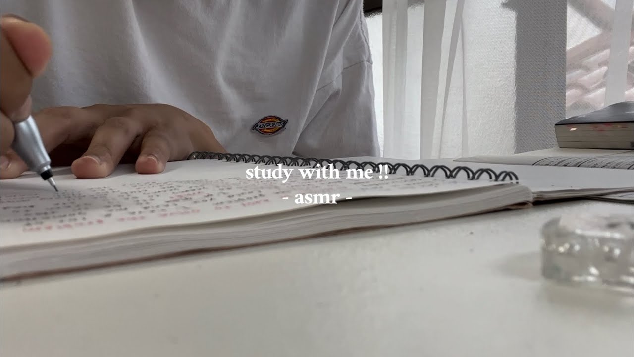 ［ asmr ］study with me !!📚❤️‍🔥