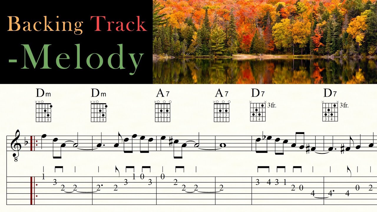 L'ÉTÉ INDIEN | INDIAN SUMMER | JOE DASSIN | - Melody | Backing Track | Sheet Music & TAB