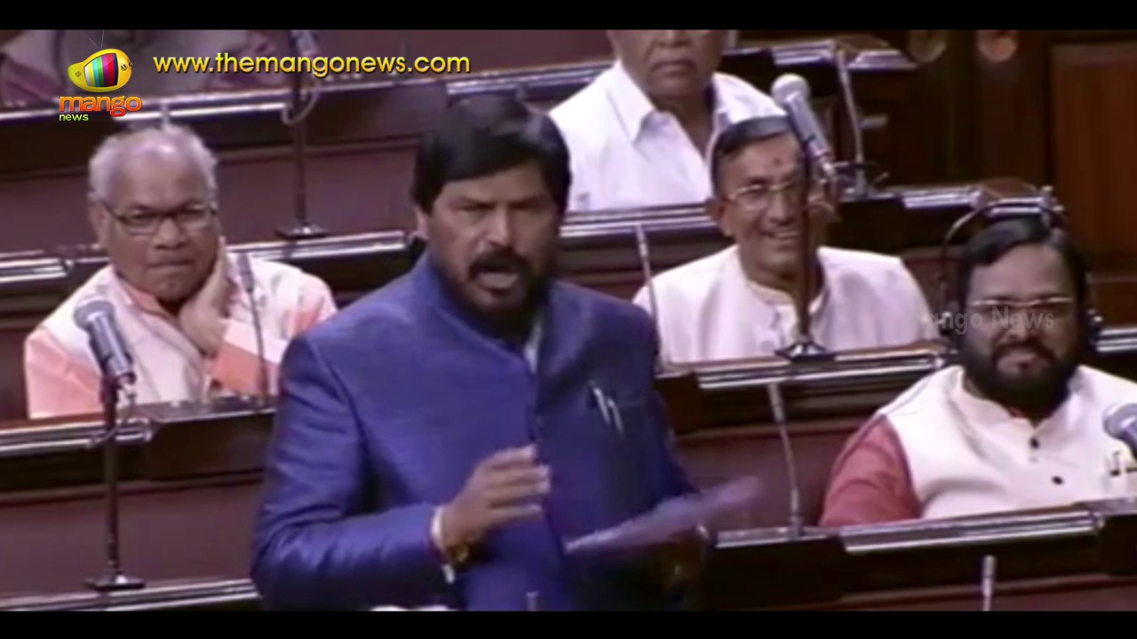 Ramdas Athawale Again Trolls Congress In Funny Way | Rajya Sabha | Mango News