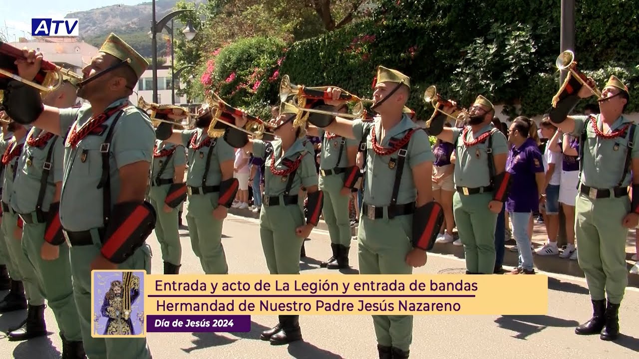 Entrada y acto de La Legión y entrada de bandas | Día de Jesús 2024