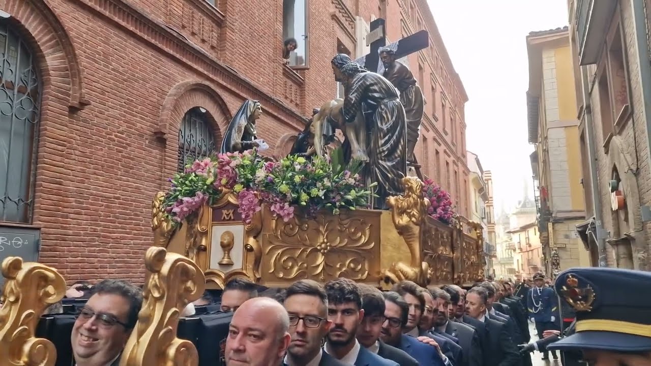 Procesión Completa 80 Aniv. Descendimiento de M. y V.-A.M. D.N. de Jesús Nazareno León 22/2/25(1/4)