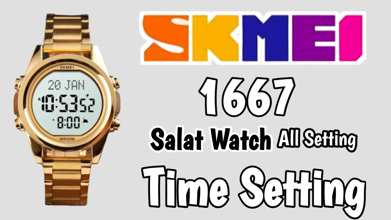 Skmei 1667 watch All Setting | Skmei 1667 Watch time Setting | Skmei 1667 Watch