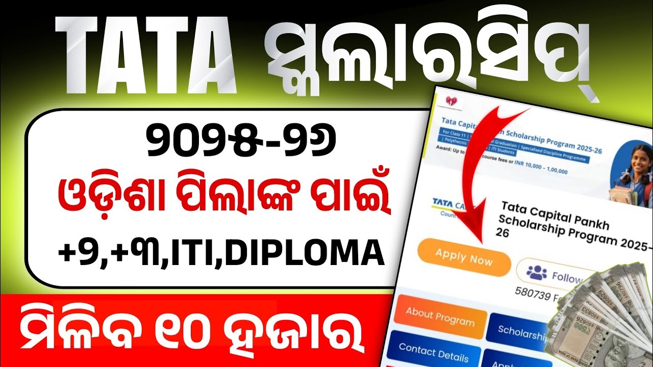 Tata Scholarship Apply Online 2025-26।Tata Scholarship Apply Date, Eligibility, Documents,Last Date।