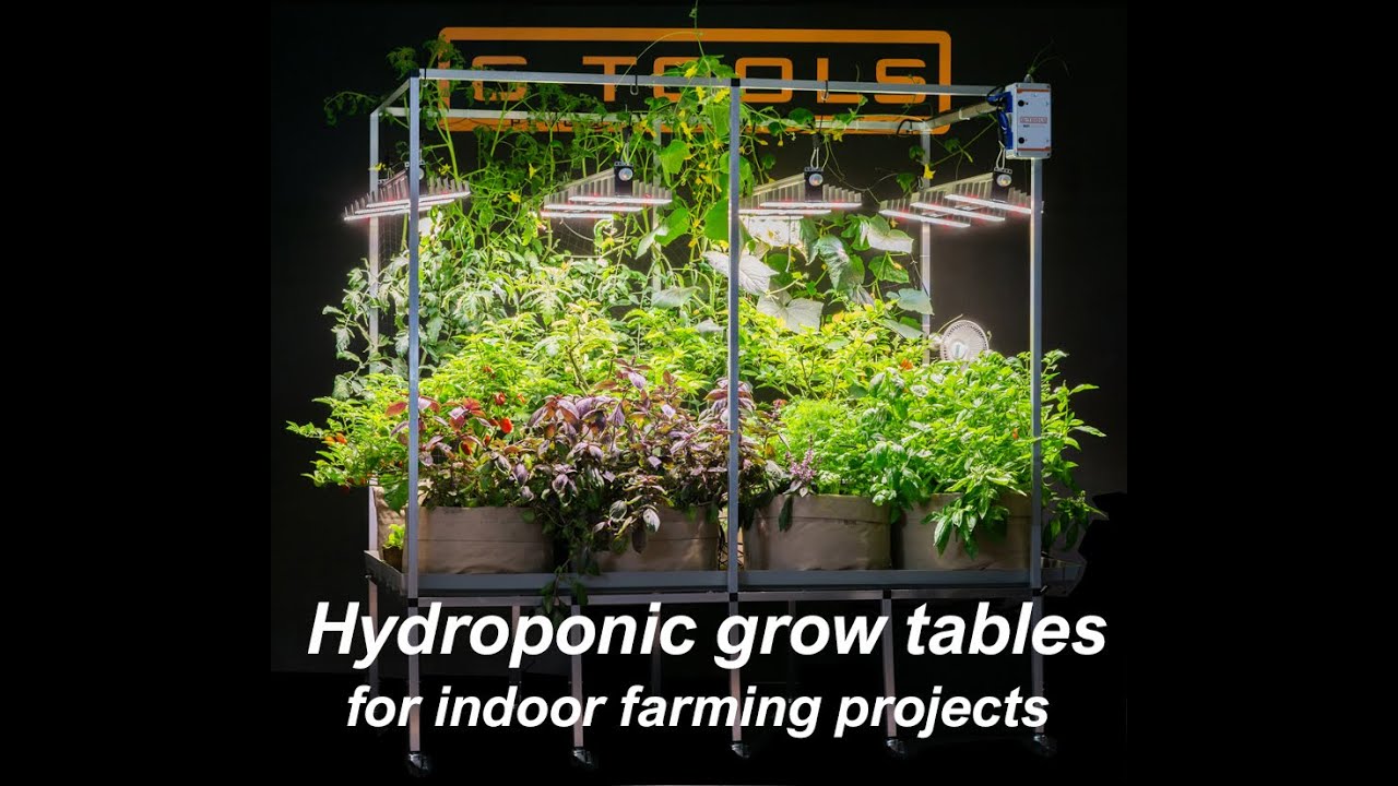 G-tools grow tables for indoor farming projects