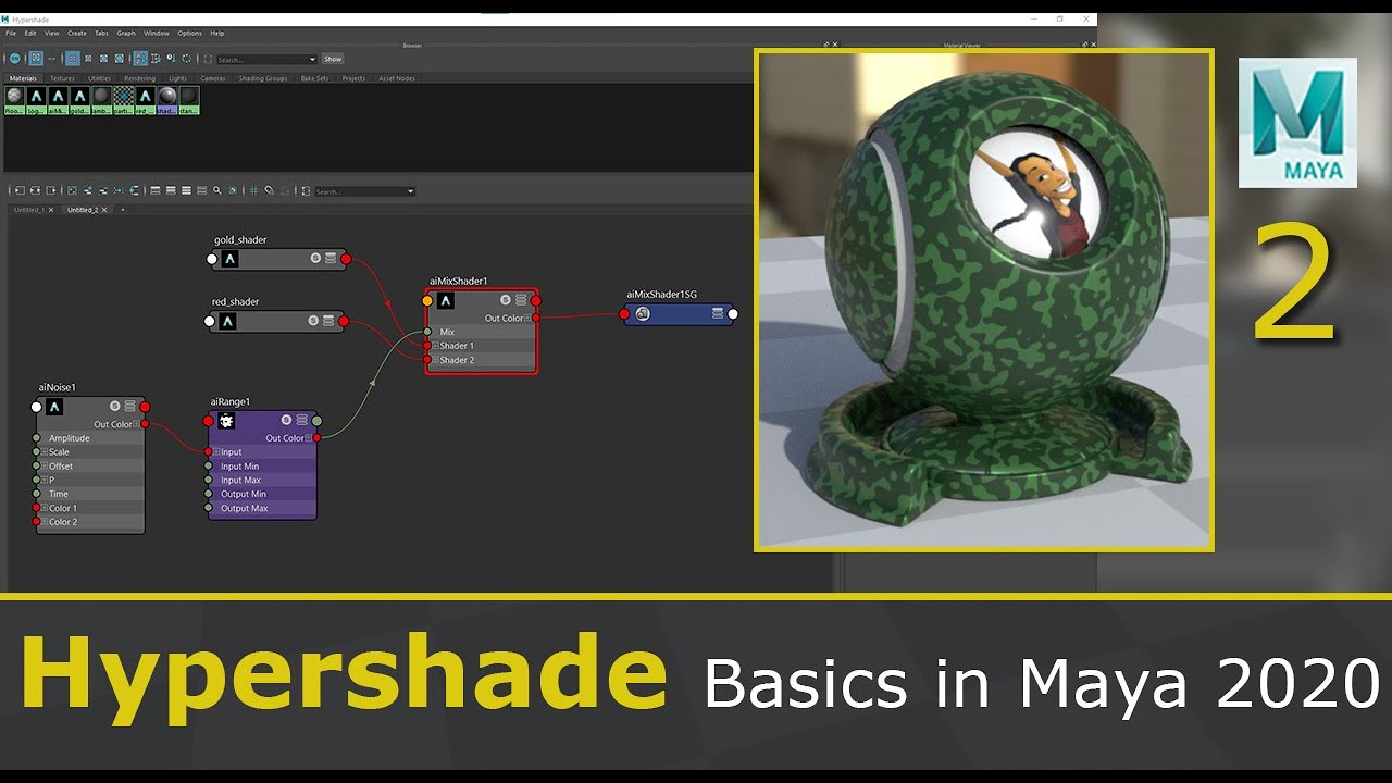 Основы Hypershade в Maya, важные узлы Arnold