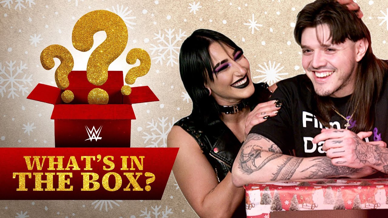 “Why is it wet?!” Superstars play What’s in the Box? Christmas edition