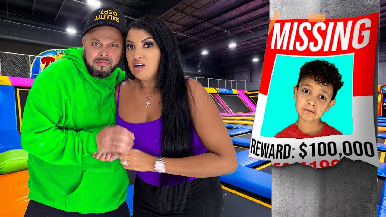 SON Went MISSING On A Huge Trampoline Park….
