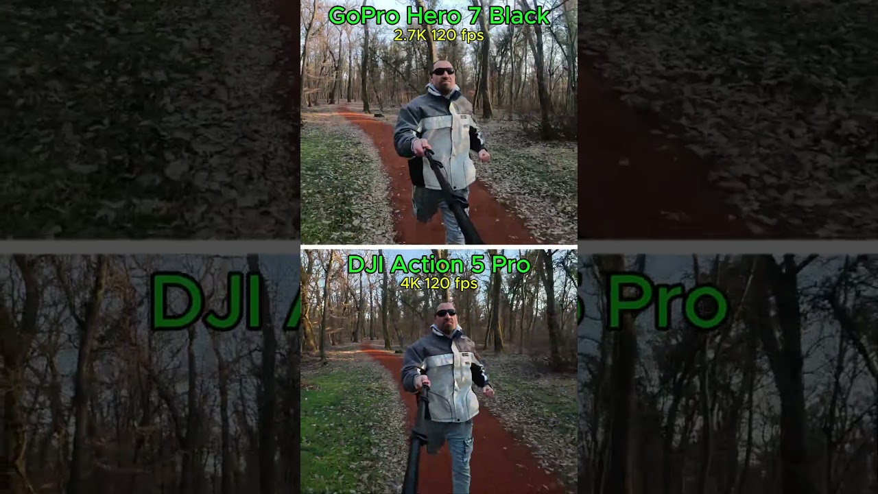 GoPro Hero 7 Black vs DJI Action 5 Pro in 120 fps