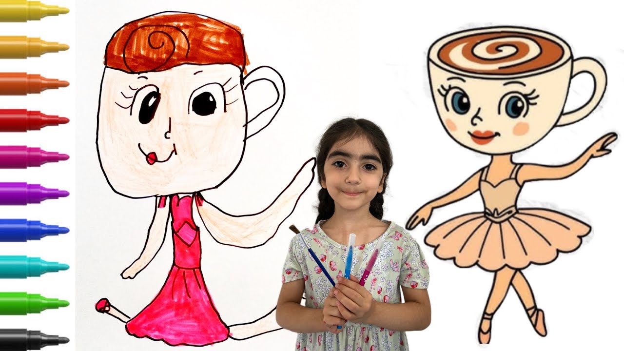 🎨 **How to Draw Ballerina Cappuccino | Easy & Cute Drawing Tutorial for Beginners** ☕🩰