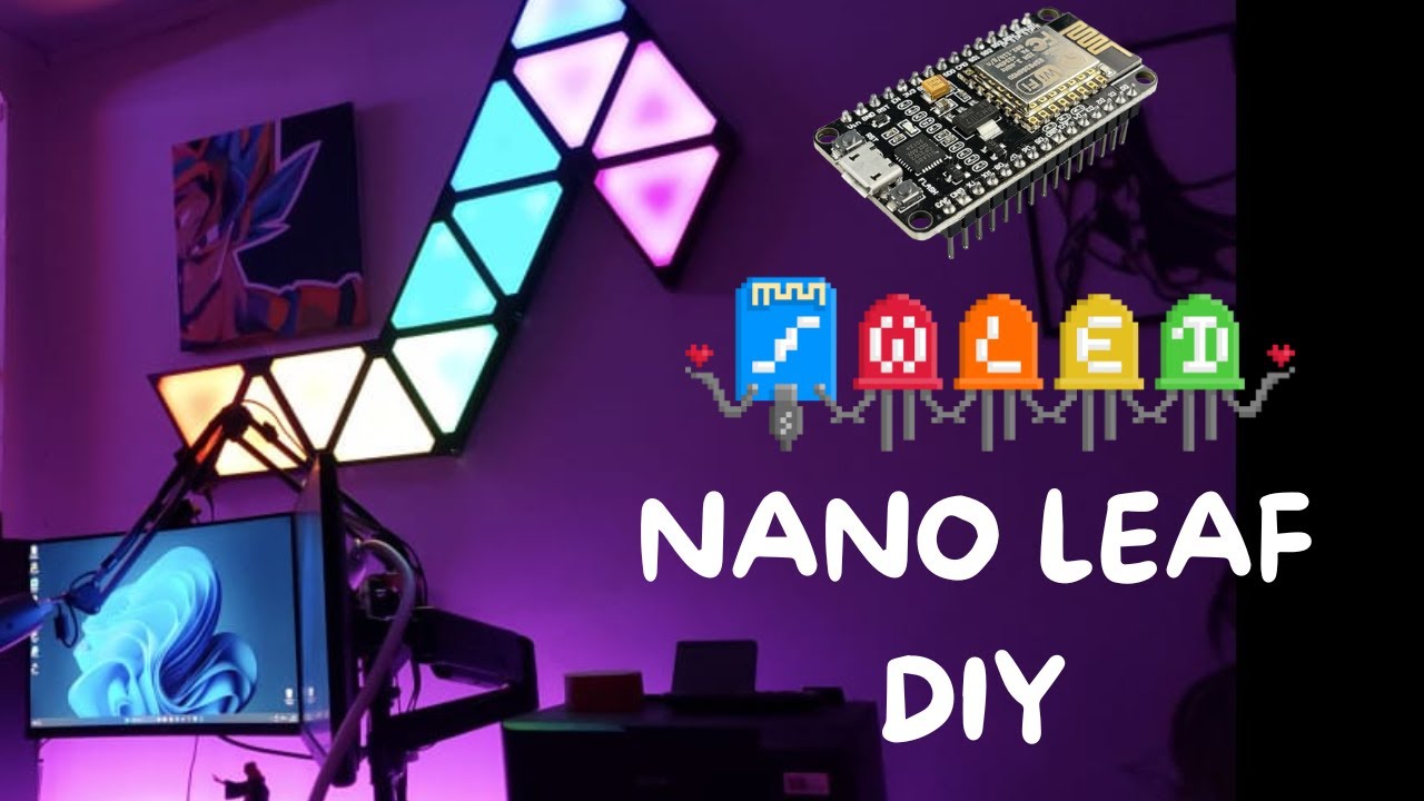 Como crear tus propias NanoLeaf!? Usando Wled y CNC Láser de diodo obtuvimos este resultado.