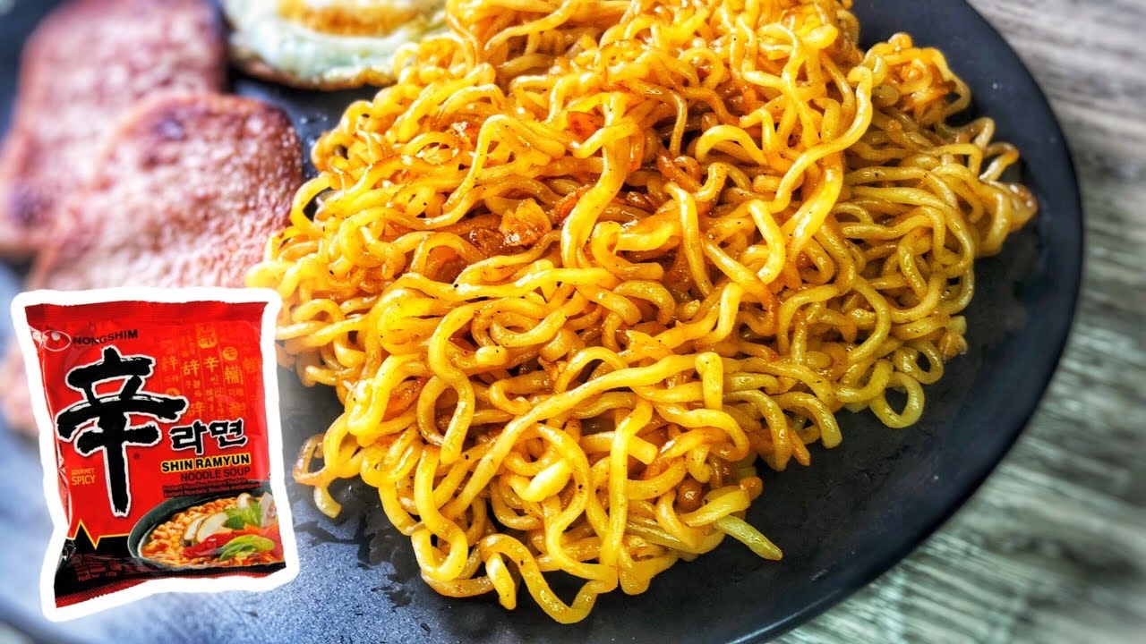 Korean Spicy Shin Ramyun ~ Stir Fry Ramen Recipe (Not Noodle Soup)