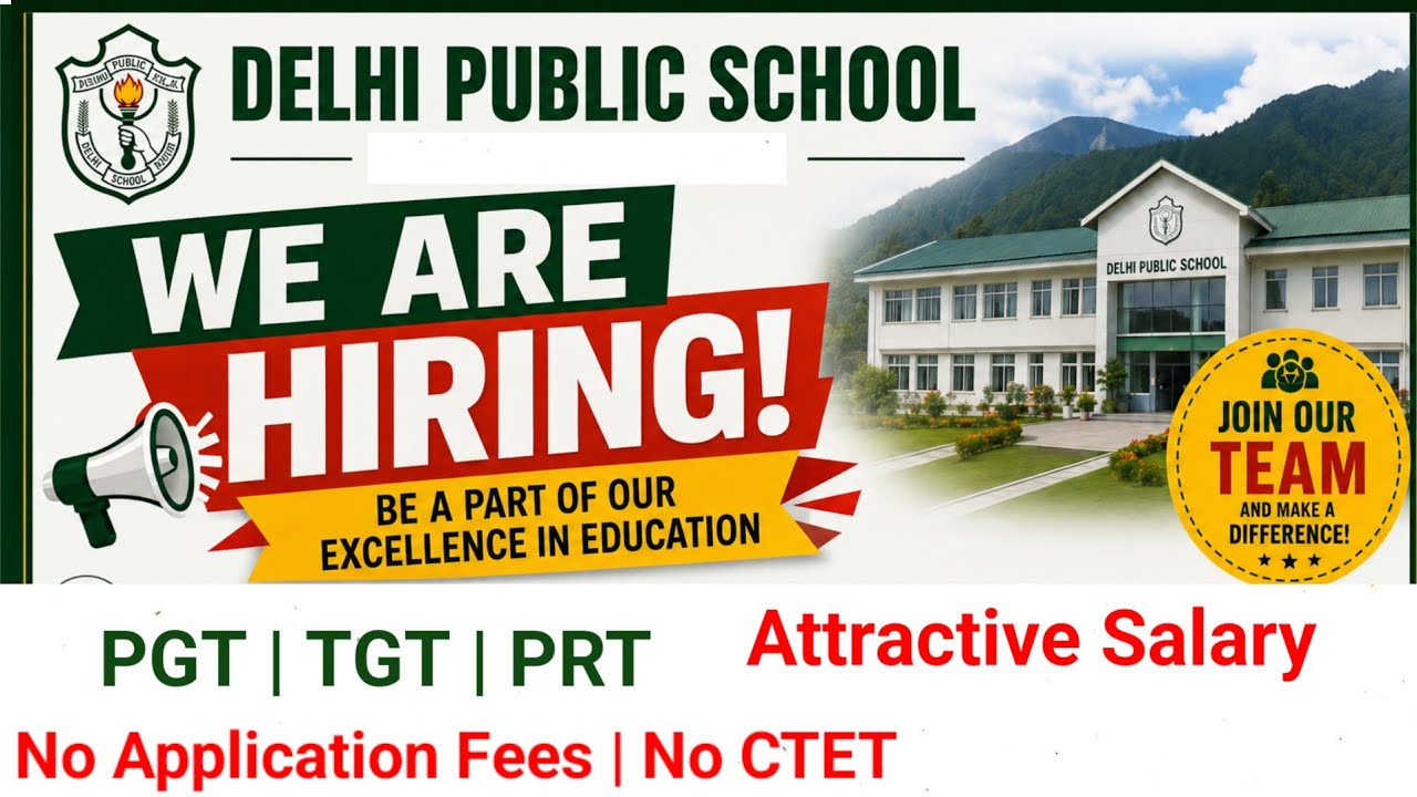 DPS Teacher Vacancy 2026 | PRT TGT PGT Jobs #dpsvacancy #delhipublicschool #pgtjob #tgtjobs #prtjobs