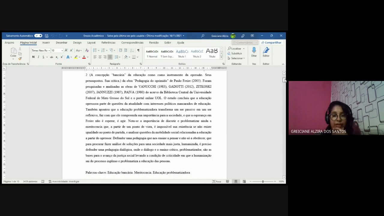 ESTRUTURA DO ENSAIO ACADÊMICO
