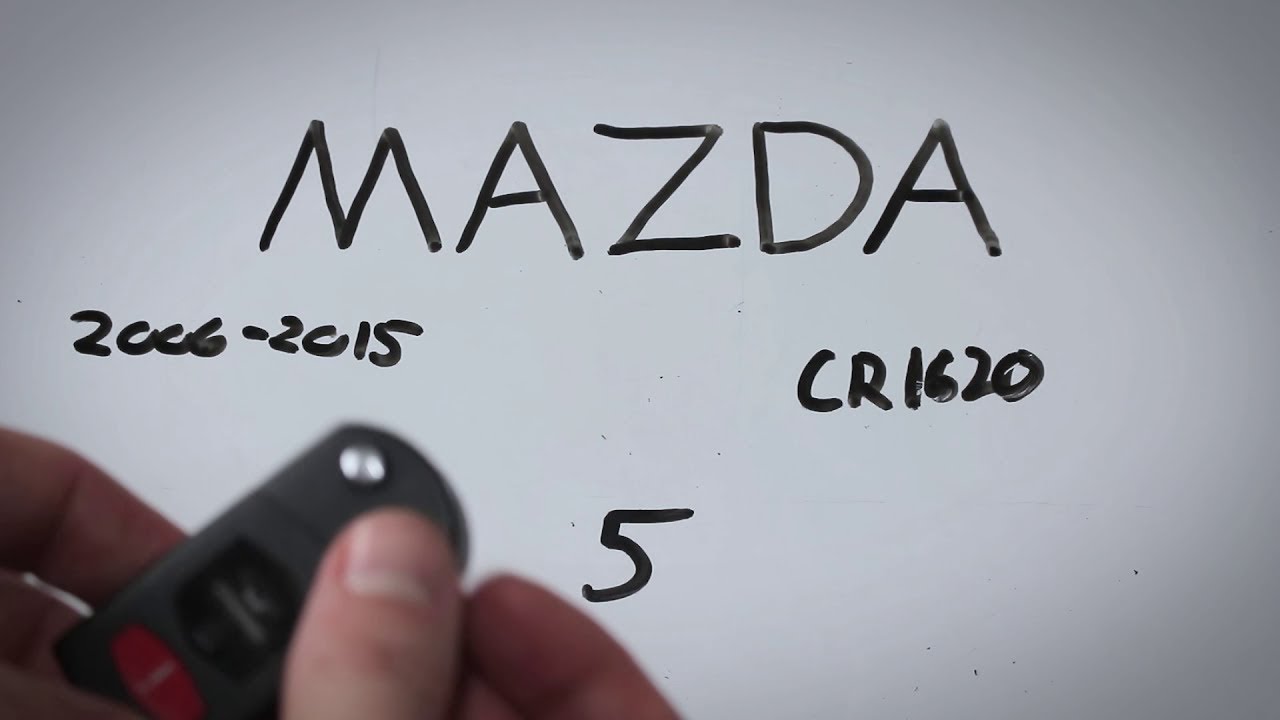 Mazda 5 Flip Key Fob Battery Replacement (2006 - 2015)
