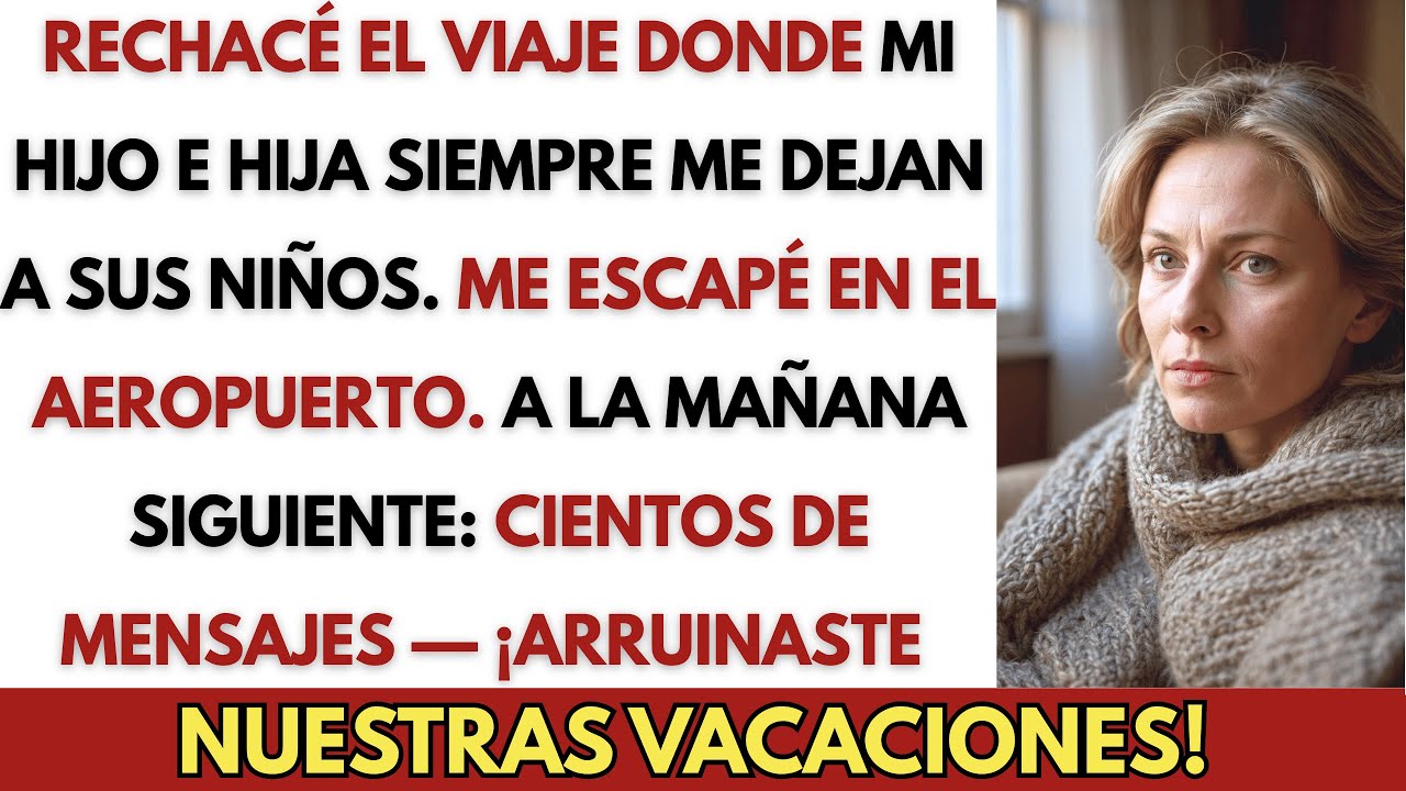 “¡Mi hijo y mi hija dijeron: ‘Arruinaste nuestras vacaciones!’ Porque yo…”