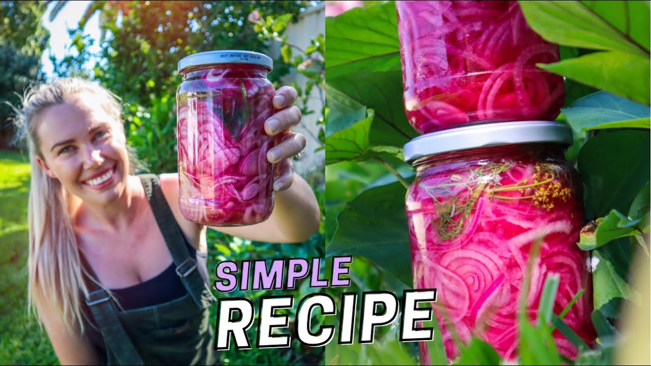 Simple Homemade Pickled Red Onion Recipe // Creating a Self-sufficient Lifestyle 🌿