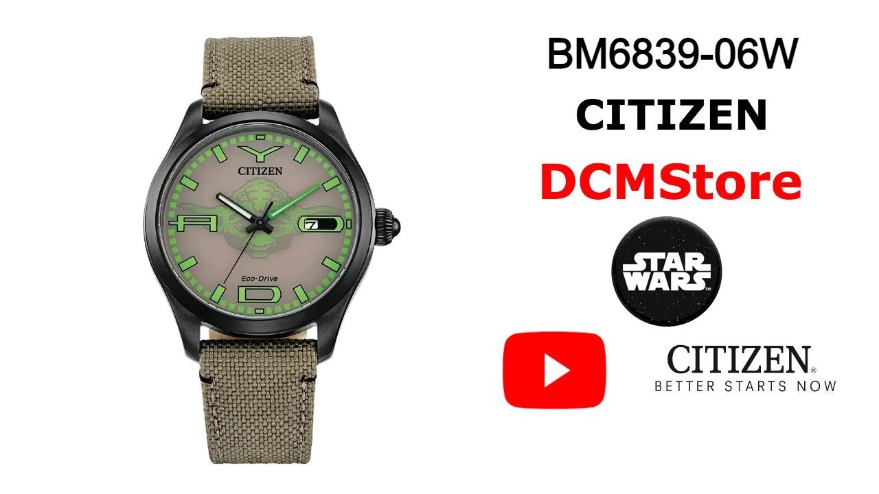 BM6839-06W Citizen Yoda Star War Lumen Cordura