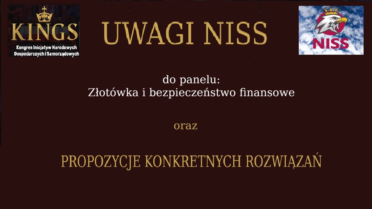 Podatki muszą służyć Polakom a nie spłacie haniebnego długu! Na koniec NISS pokaże swoje rozwiązania