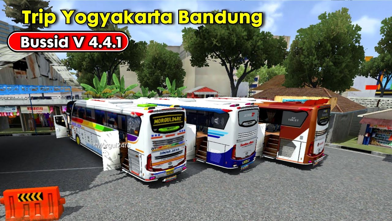 Trip Lintas Selatan Jawa Rute Yogyakarta Bandung || Mabar Konvoi Overtake Bussid V 4.4.1