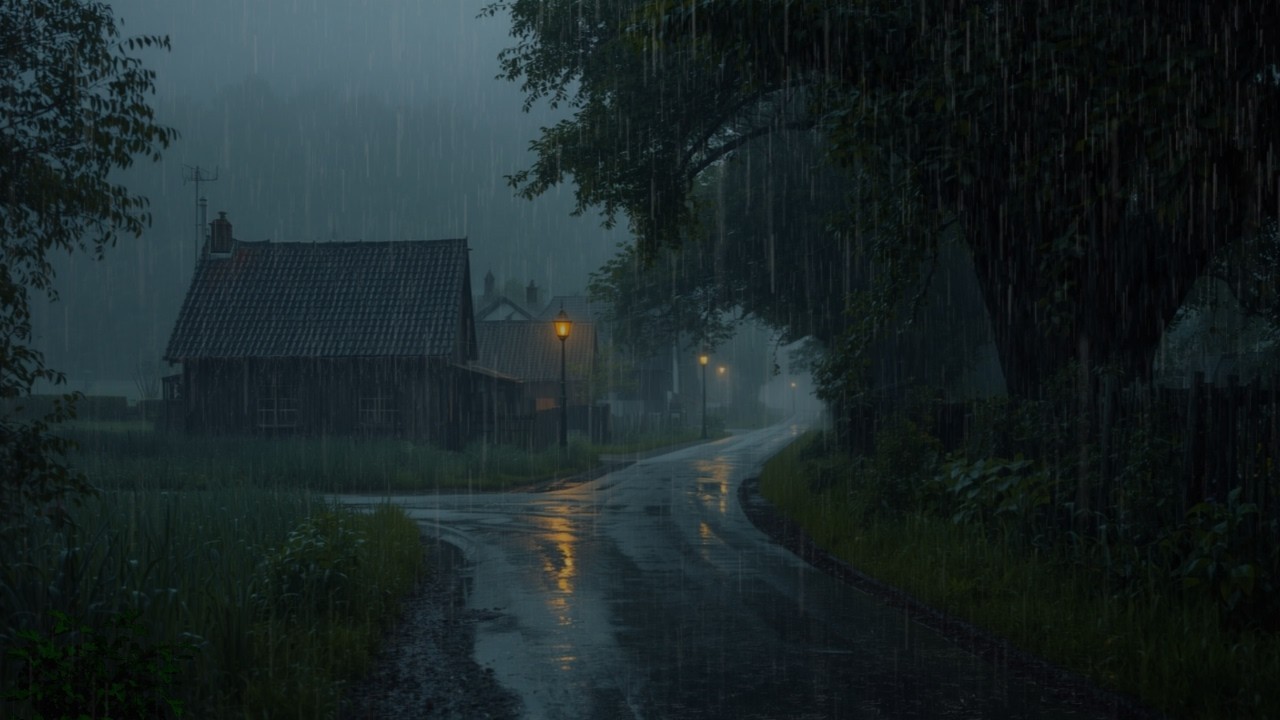 Heavy Rain To Sleep Immediately - ASMR, Rain Sounds For Relaxing Your Mind And Sleep Tonight