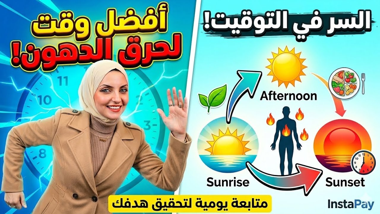 افضل وقت تحرقي فيه دهون قبل الفطار مع د /شيرين إبراهيم 