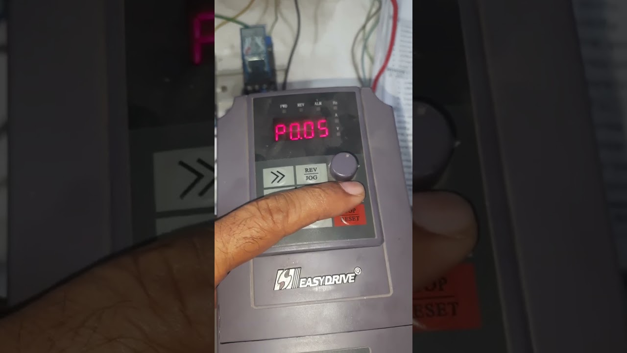 Easy drive inverter parameter settings