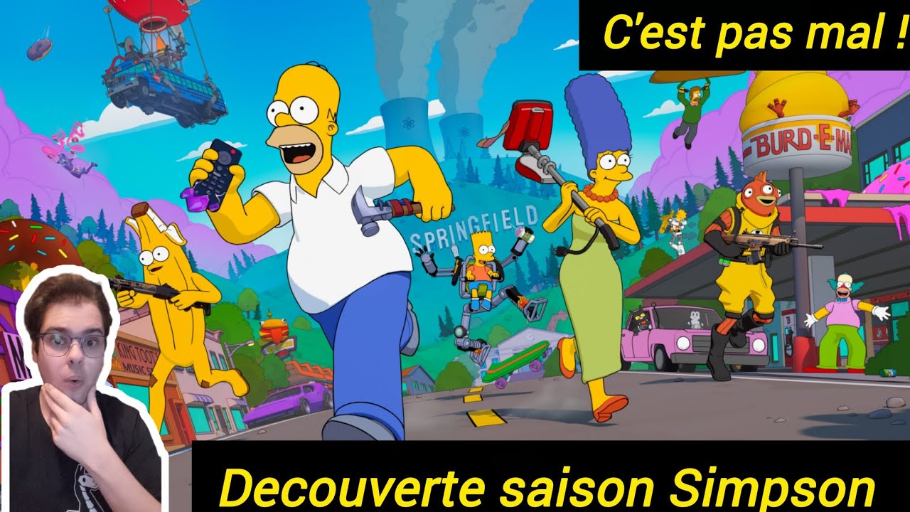 Decouverte fortnite saison Simpson ! (c cool en vrai)