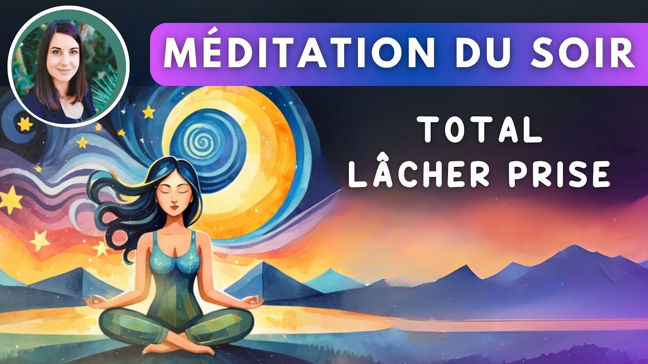 🟣Evening Meditation for a Peaceful Night: Let Go of Thoughts 🌜