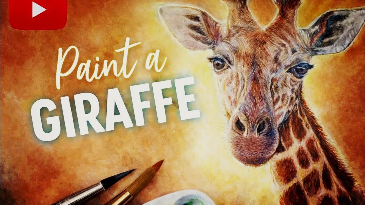 Paint a Giraffe using Watercolor 