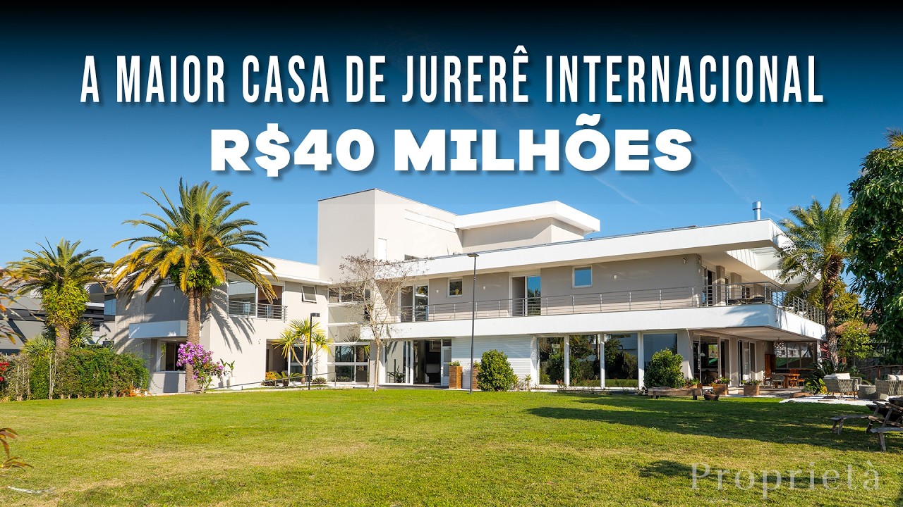 A MAIOR casa de JURERÊ INTERNACIONAL (27 QUARTOS)
