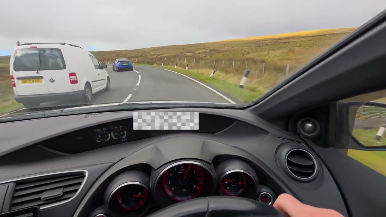 FK2 Civic Type R on Hartside Pass